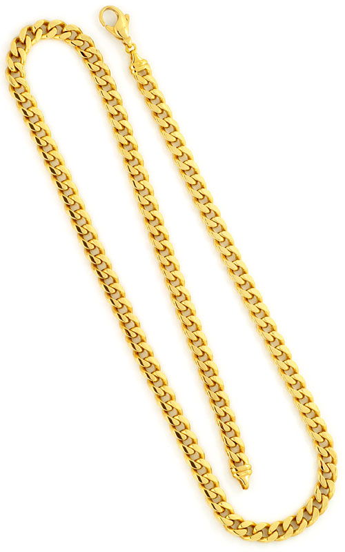 Foto 3 - Flachpanzerkette gewölbte Goldkette massiv Gelbgold 14K, K2418