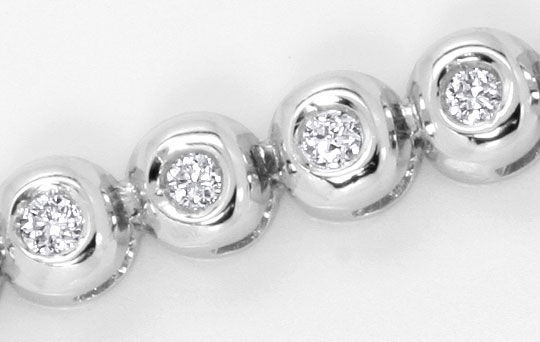 Foto 2 - Tennisarmband Diamant-Armband 0,70 Brillanten-Weißgold, S4533