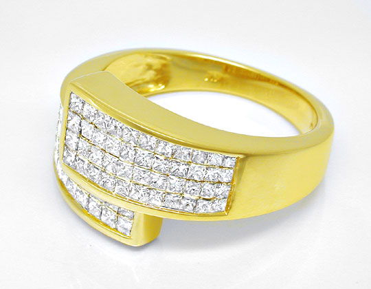 Foto 3 - Ring Princess Diamanten 1ct Invisible, Gold, S6121