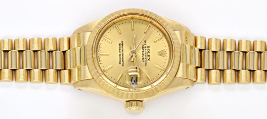 Foto 1 - Rolex Damen Uhr Datejust Oyster Perpetual, Gold Geprüft, U1148