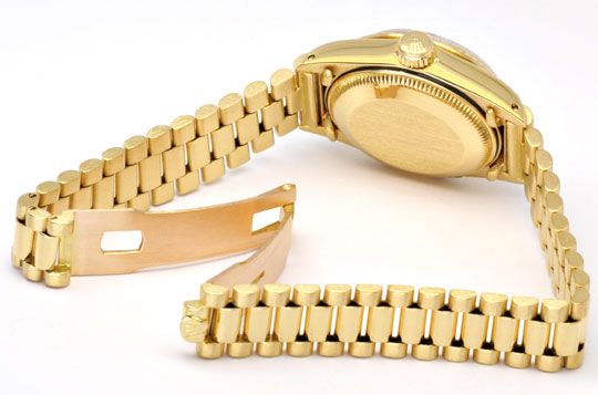 Foto 4 - Rolex Damen Uhr Datejust Oyster Perpetual, Gold Geprüft, U1148
