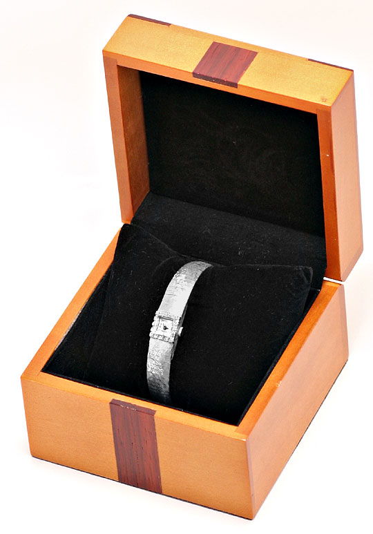 Foto 5 - Diamanten-Weißgold Damen-Armband-Uhr 18Karat Preziosa, U1568